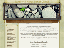 Tablet Screenshot of excelsiorspringsbaptistchurch.com